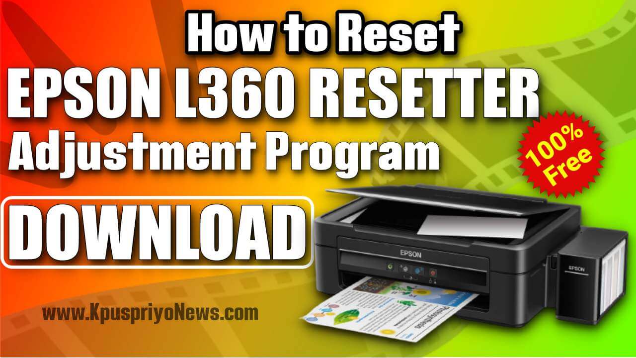 epson l130 reset pampers