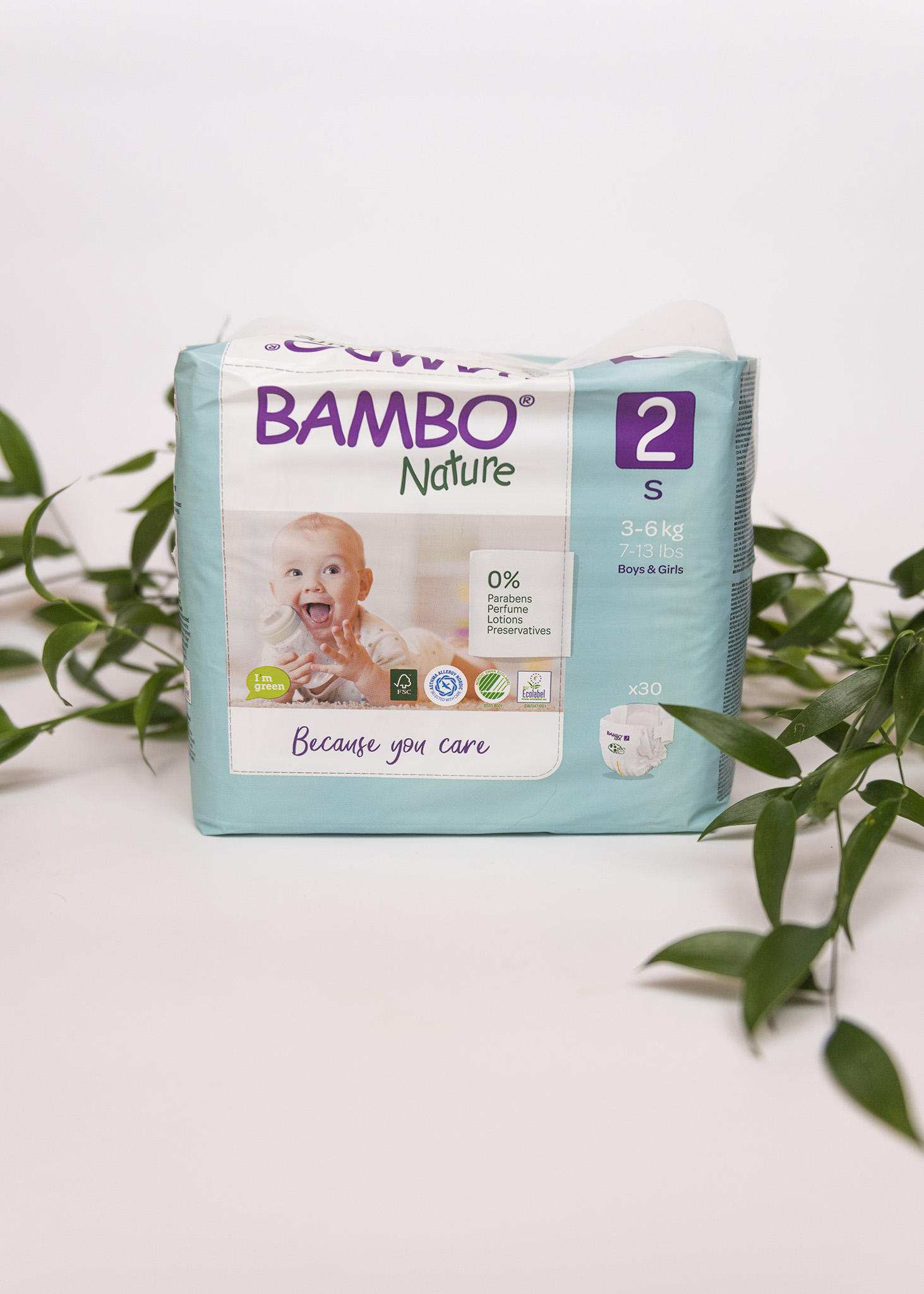 bambo nature pieluchy jednorazowe 2 mini 3-6 kg