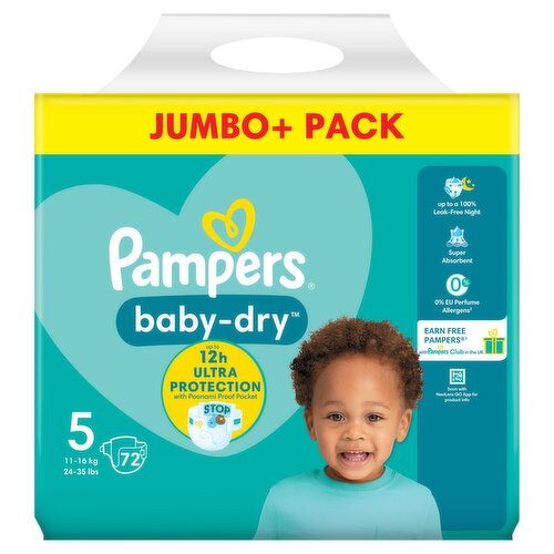 pampers jumbo pack 5 72 sztuki