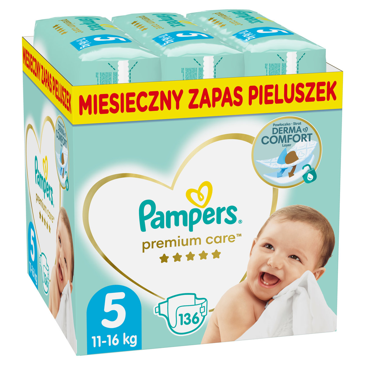 10 sztuk pampers premium care rozmiar