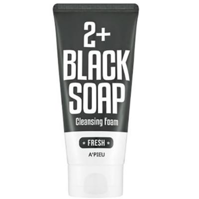 pianka do mycia twarzy fresh blacksoap 2 apieu