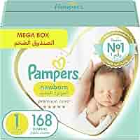 mega box pampers size 1