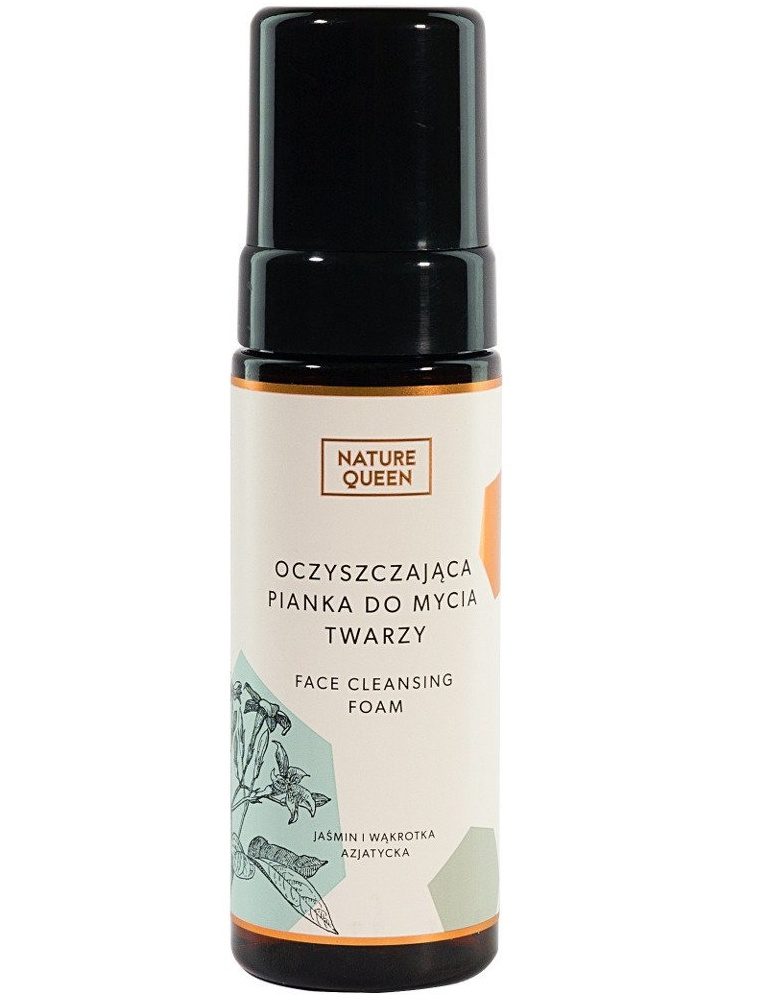 nature queen oczyszczająca pianka do mycia twarzy 175 ml