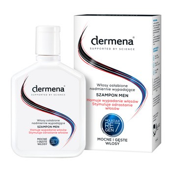 dermena hair care szampon hamujący wypadanie włosów men