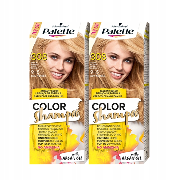 złocisty blond szampon koloryzujący palette efekty