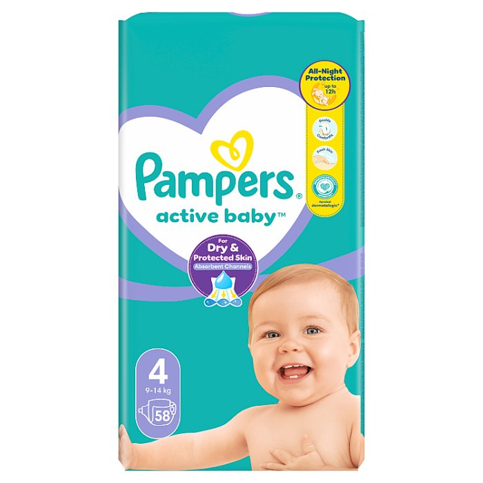 pampers 4 active baby noc opinie