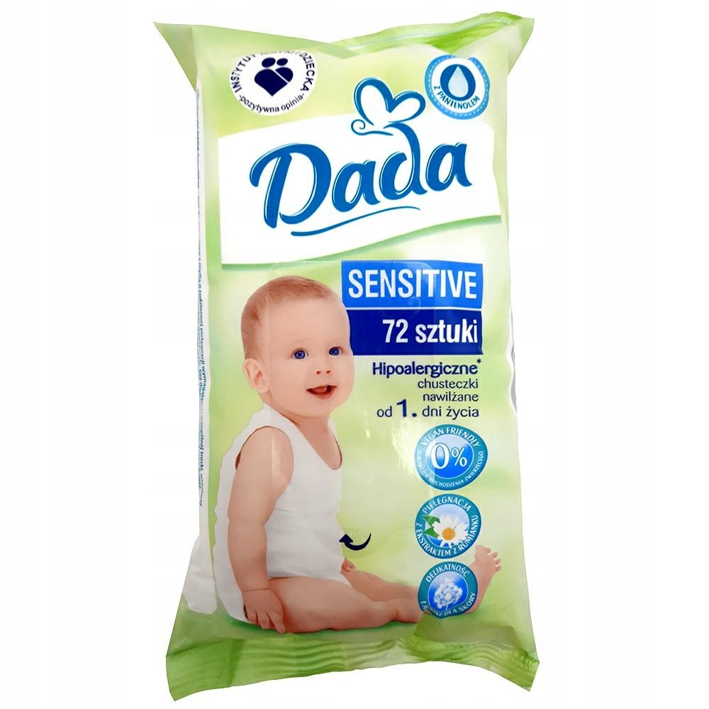 chusteczki nawilżane dada sensitive 72szt