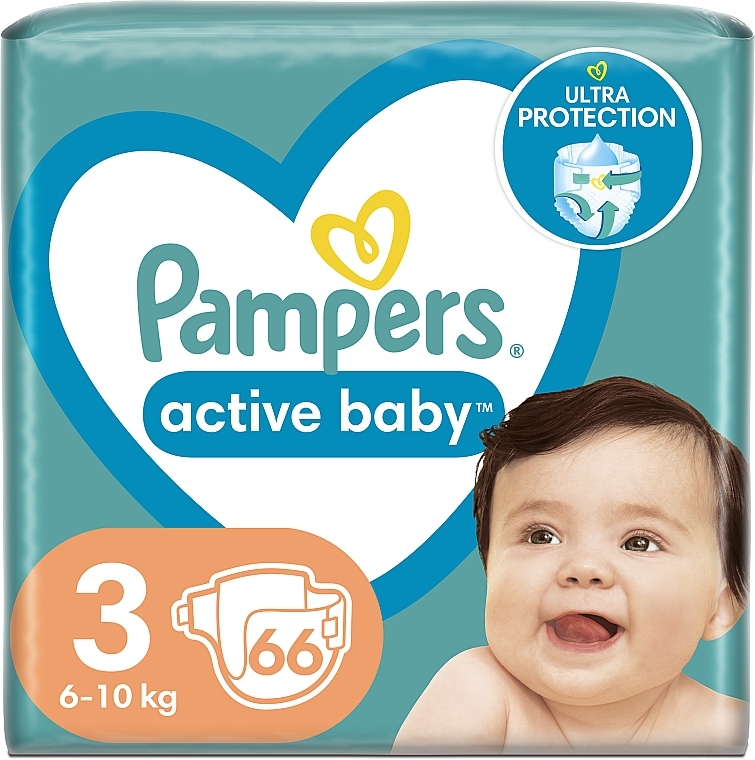 pampers active baby 3 80 szt