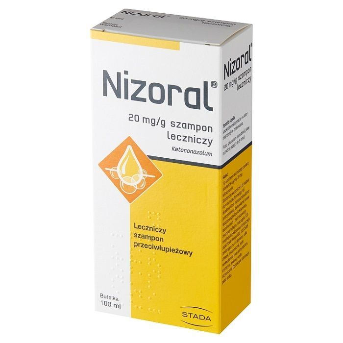 nizoral 20mg g szampon przeciwłupieżowy 100ml