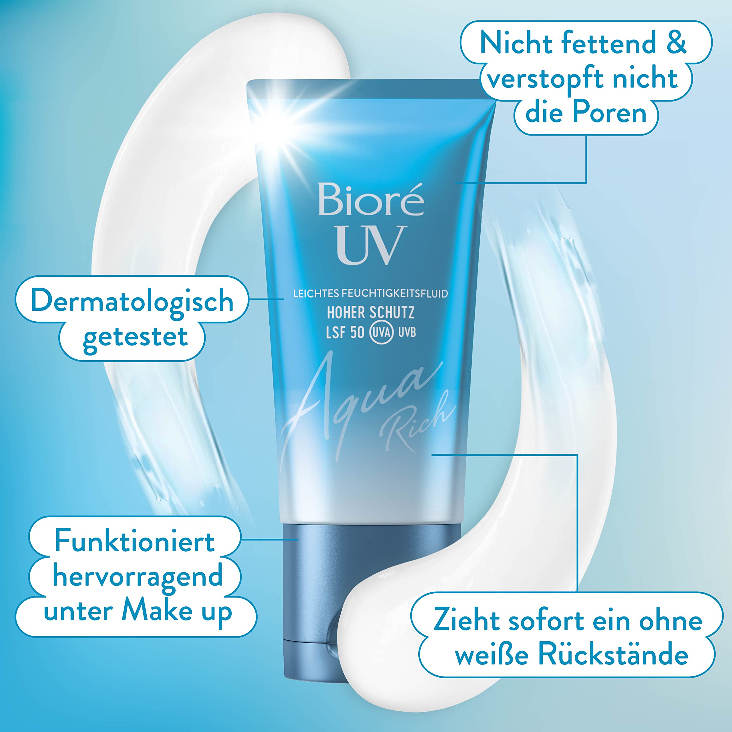 Biore UV SPF 30+ łagodne mleczko pielęgnacyjne do twarzy i ciała 120ml