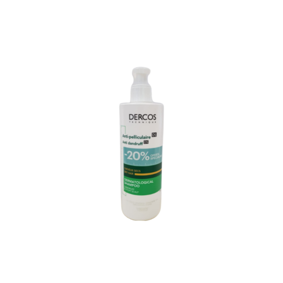 vichy dercos szampon łupież suchy 390ml