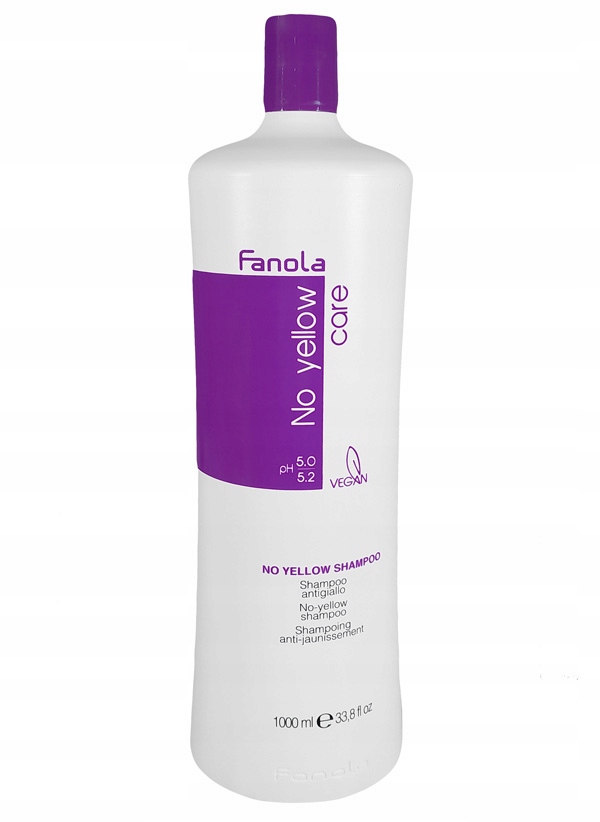 fanola no yellow shampoo w szampon do włosów blond 1000ml