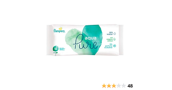 pampers aqua pure wipes 12 pack