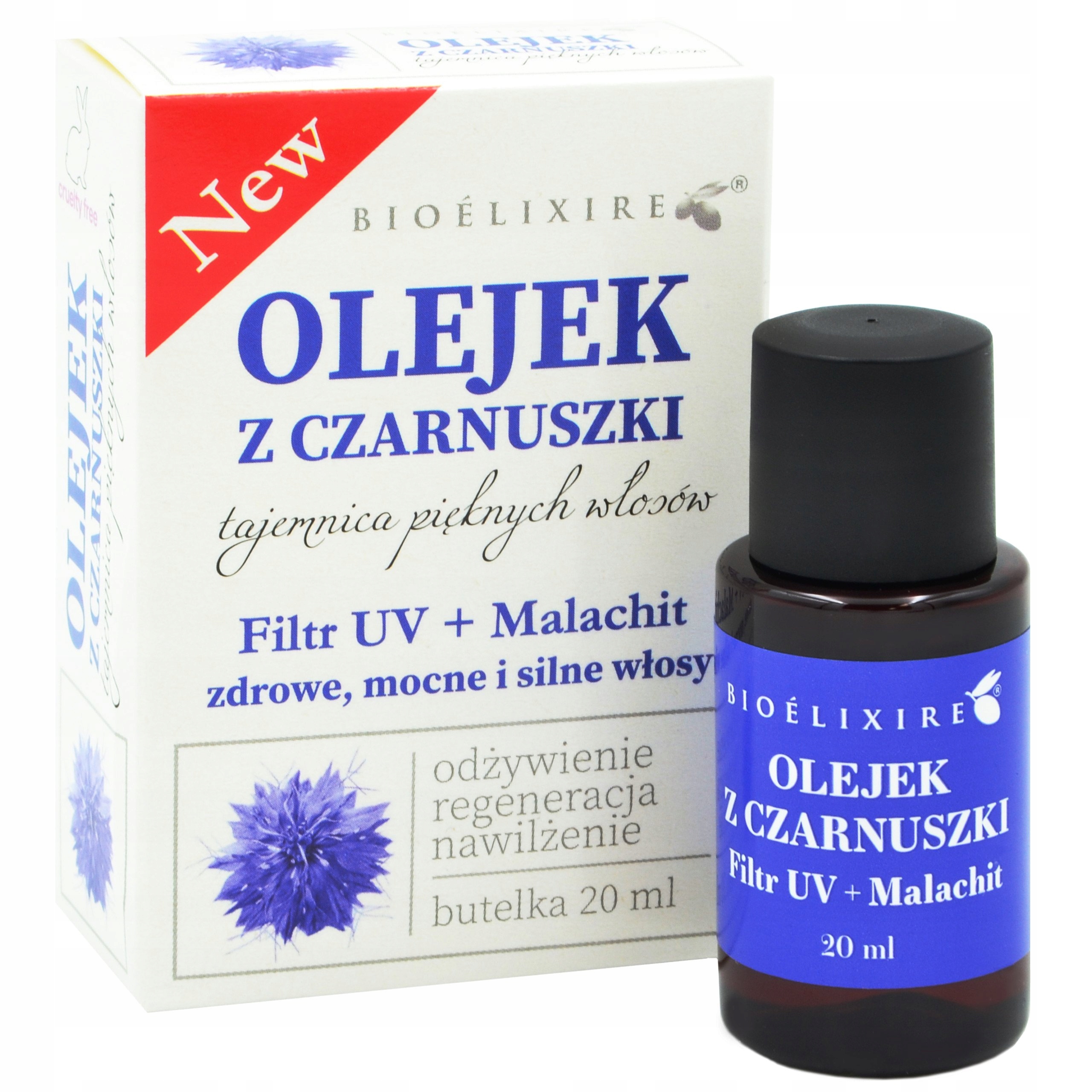 olejek do włosów z czarnuszki bioelixire