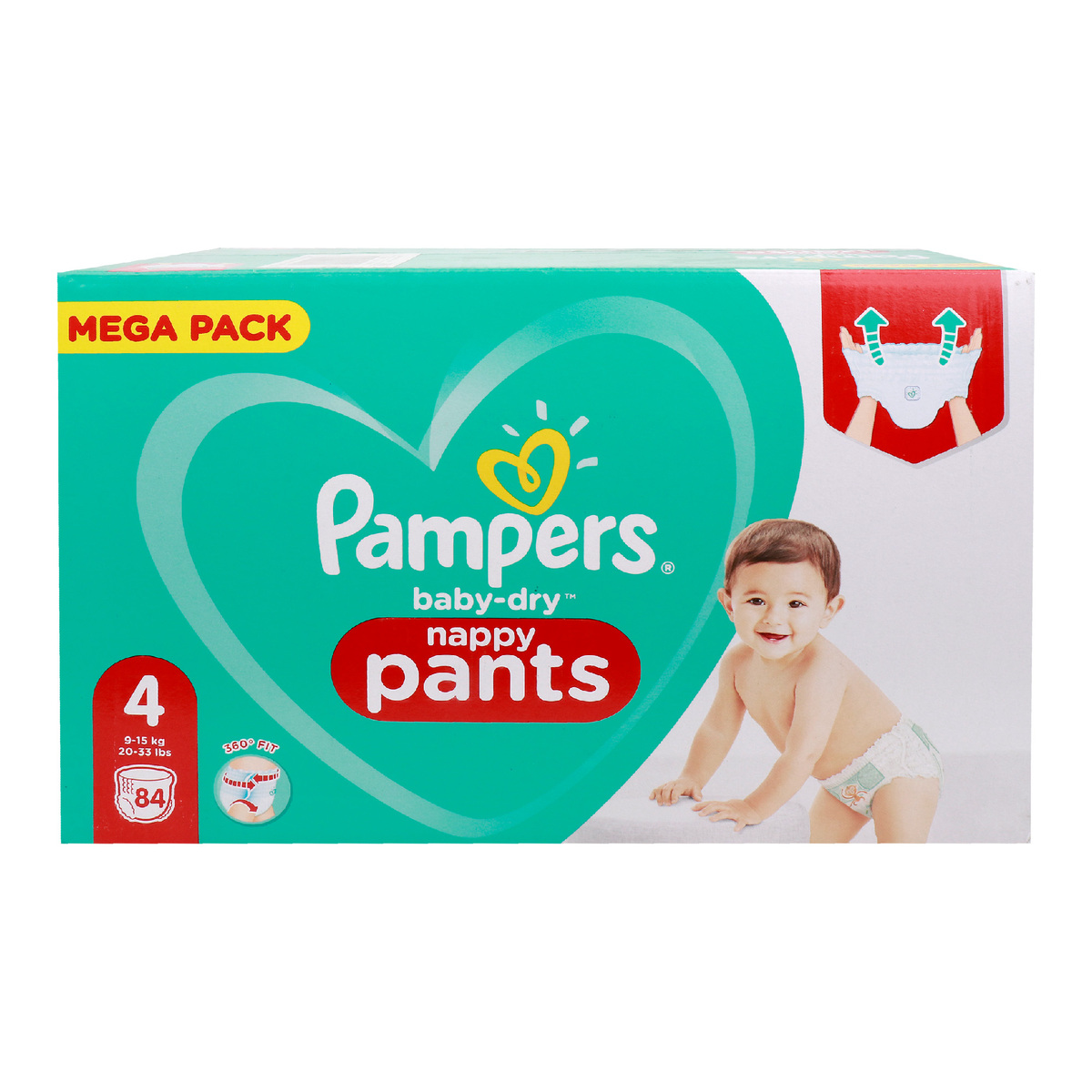 pampers easy up pants size 4 mega pack 84 nappies