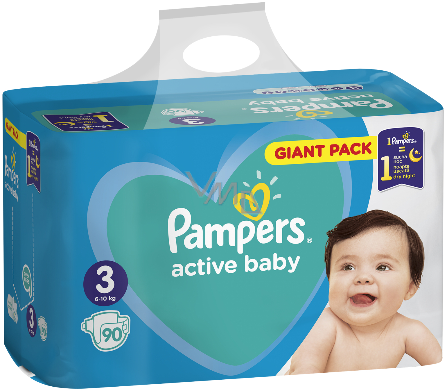 pampers gigant pack 108 szt roz 3