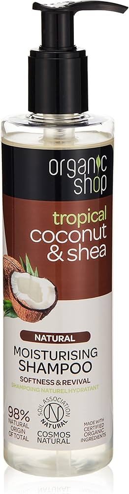 organic shop naturalny szampon nawilżający coconut & shea