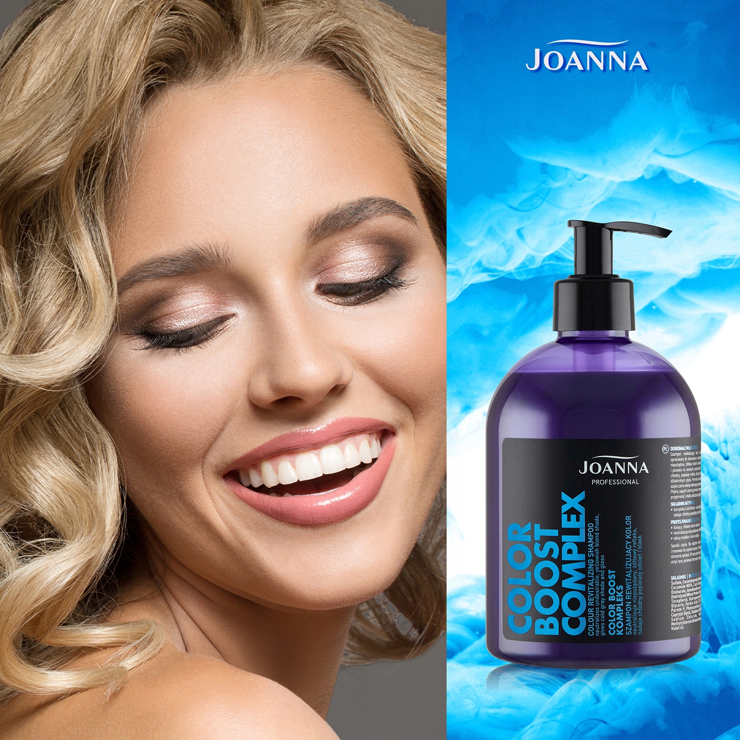 joanna professional szampon rewitalizujący kolor do włosów blond fioletowy