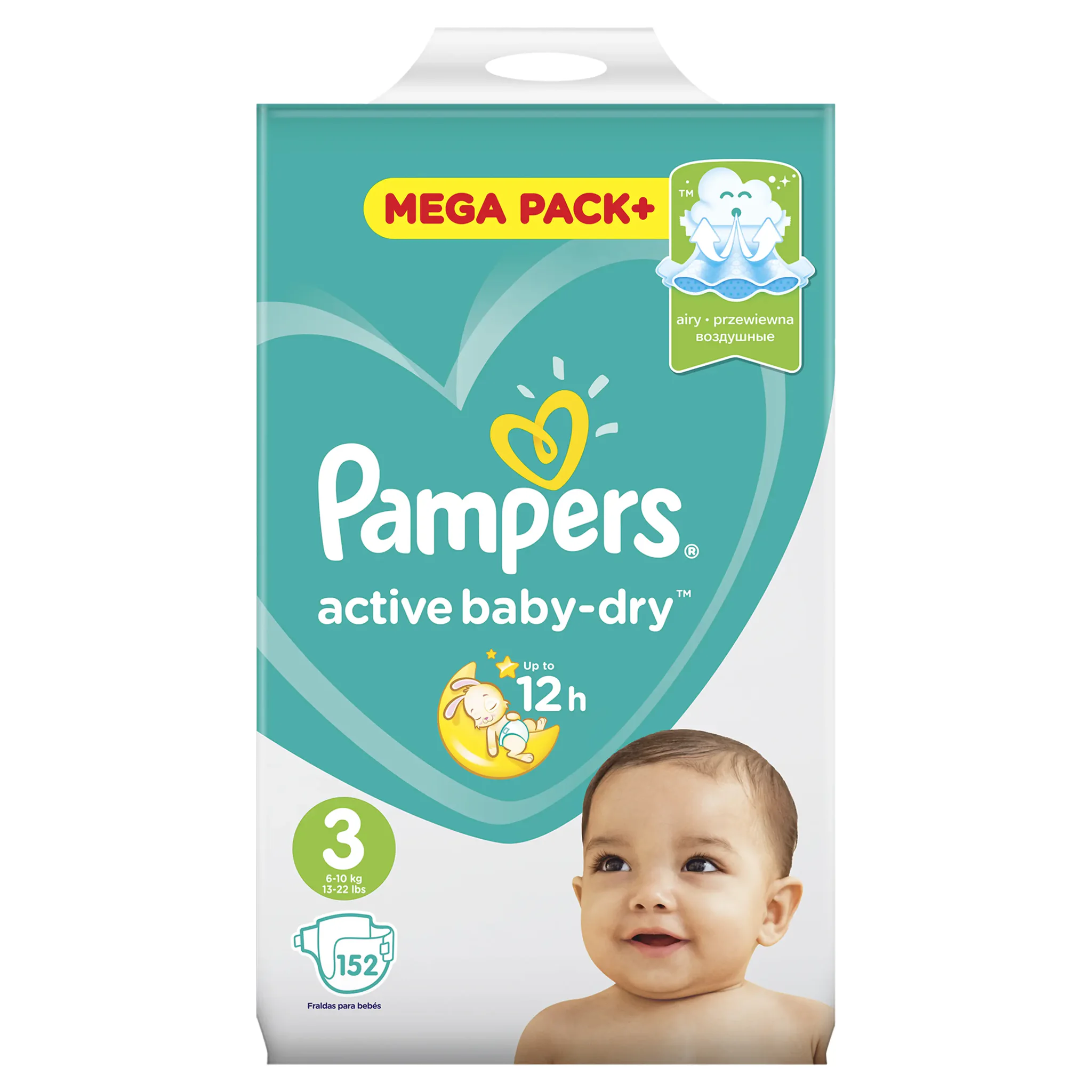 pampers active baby 3 mega pack