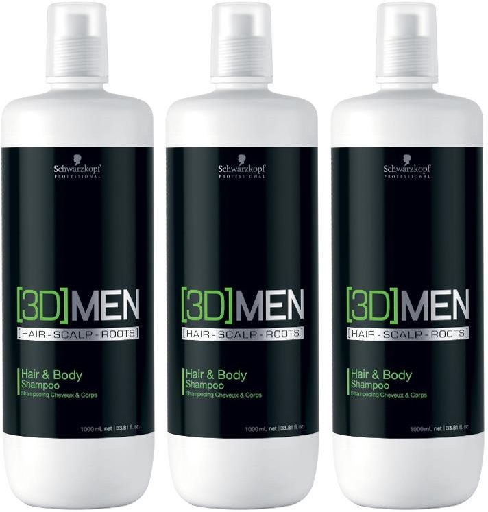 schwarzkopf 3d men szampon do włosów i ciała