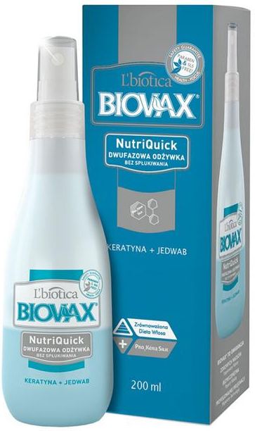 lbiotica biovax nutriquick odżywka do włosów arganowa 200ml krótka data