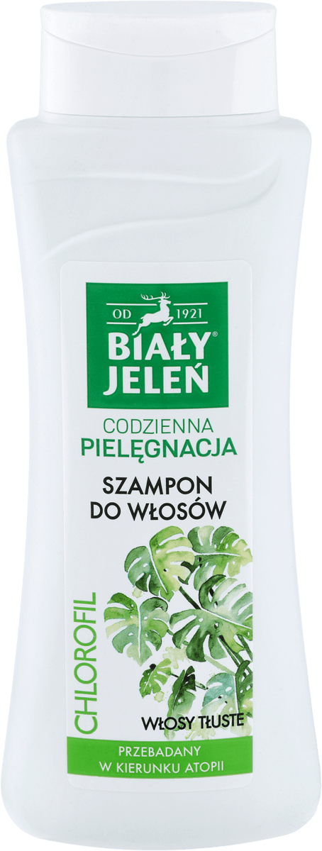 biały jeleń chlorofil szampon do włosów tłustych