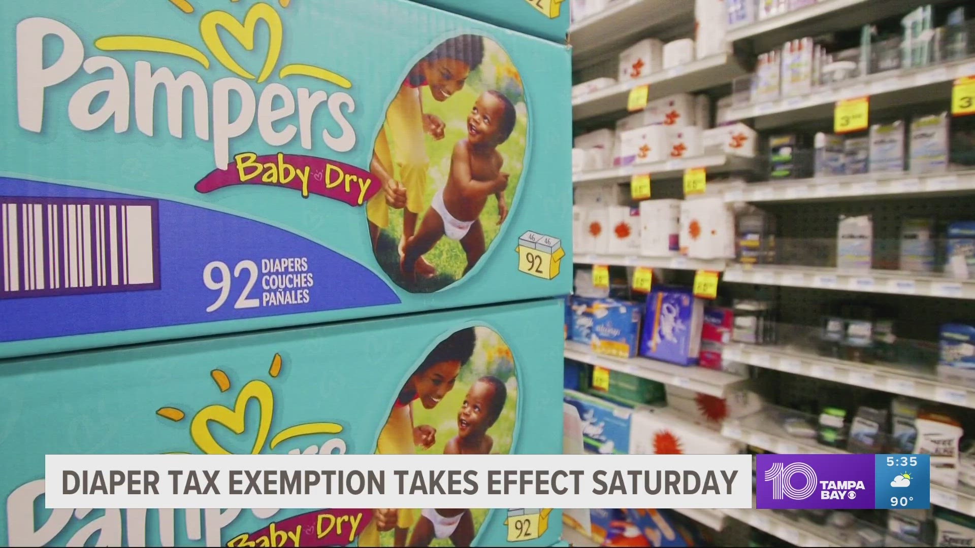 pampers tax free