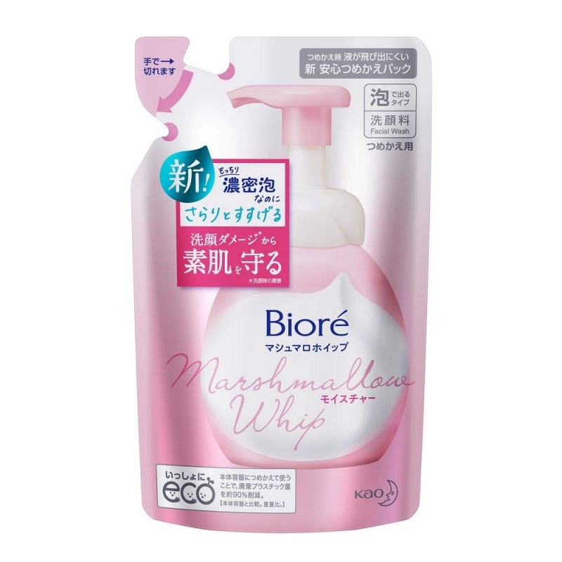 Biore Marshmallow nawilżająca pianka do mycia twarzy uzupełnienie 130ml