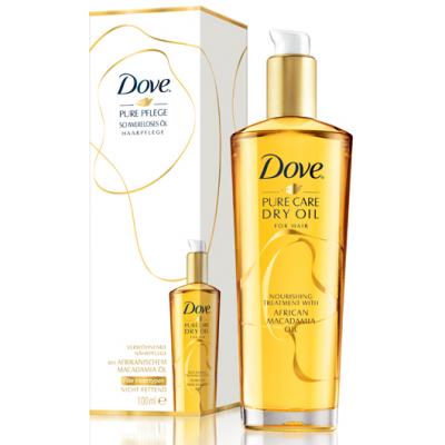 olejek do włosów dove pure care dry oil