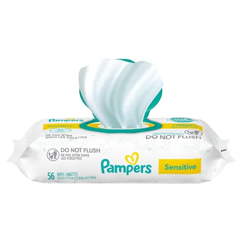 pampers sensitive 56 wipes