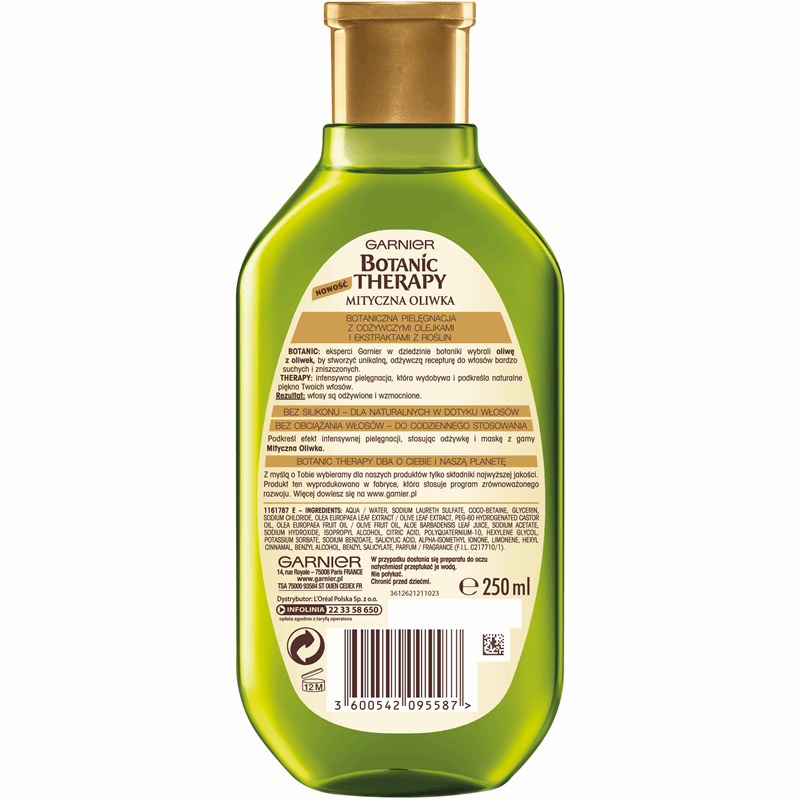 garnier szampon z oliwka