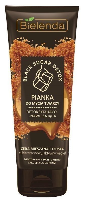 black sugar detox detoksykująco nawilżająca pianka do mycia twarzy inci