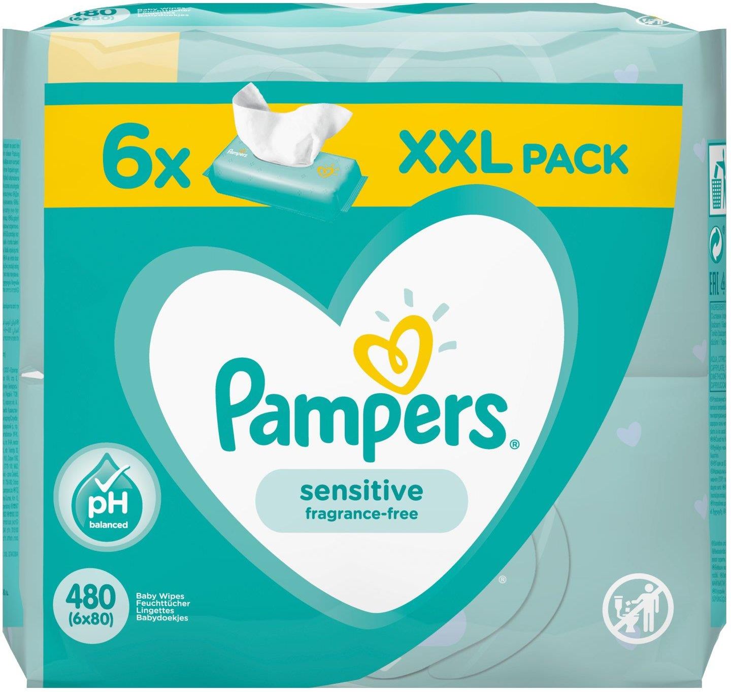 chusteczki 6pak pampers