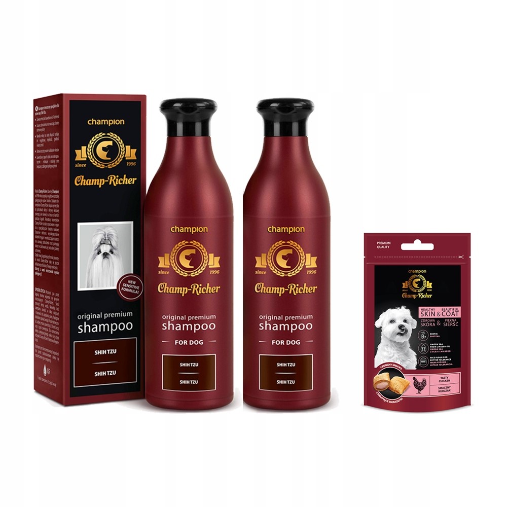 champ-richer champion profesjonalny szampon dla szczeniąt rasy shih tzu 250ml