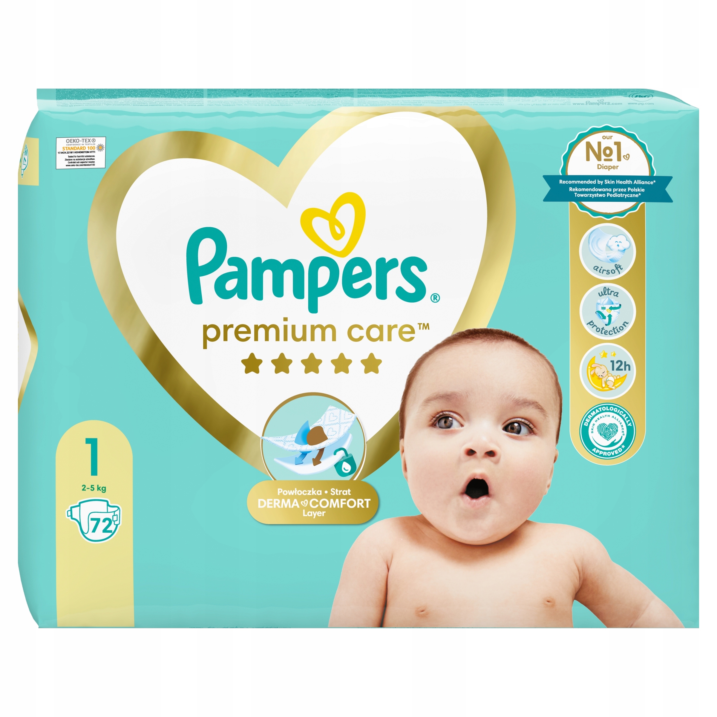 pampers premium care brak niebieskich