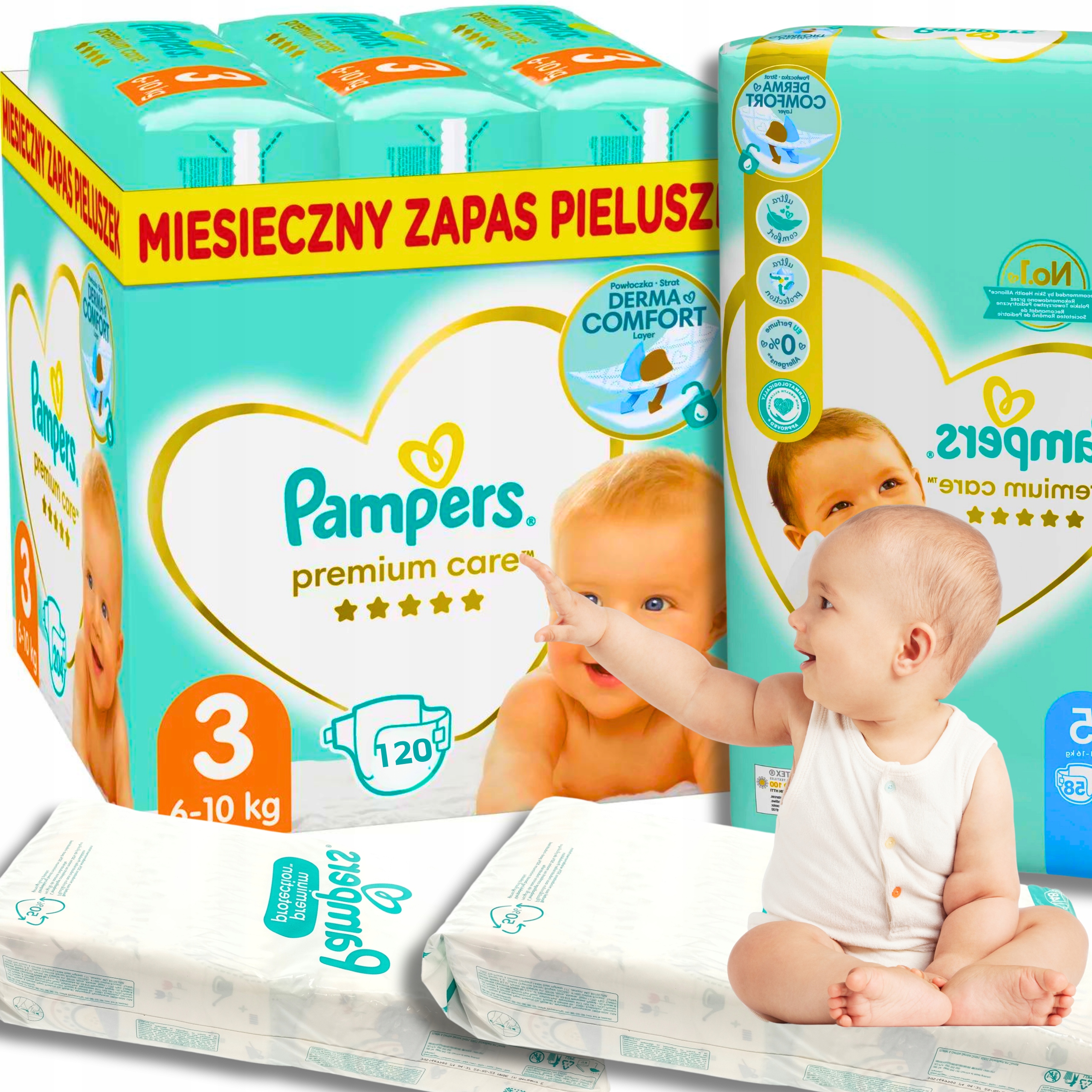 pampers 120 sztuk