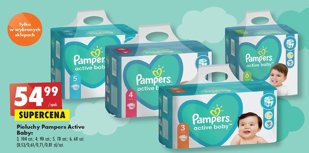 pampers 3 biedronka mega pack