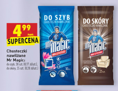 chusteczki nawilżane do szyb mr magic