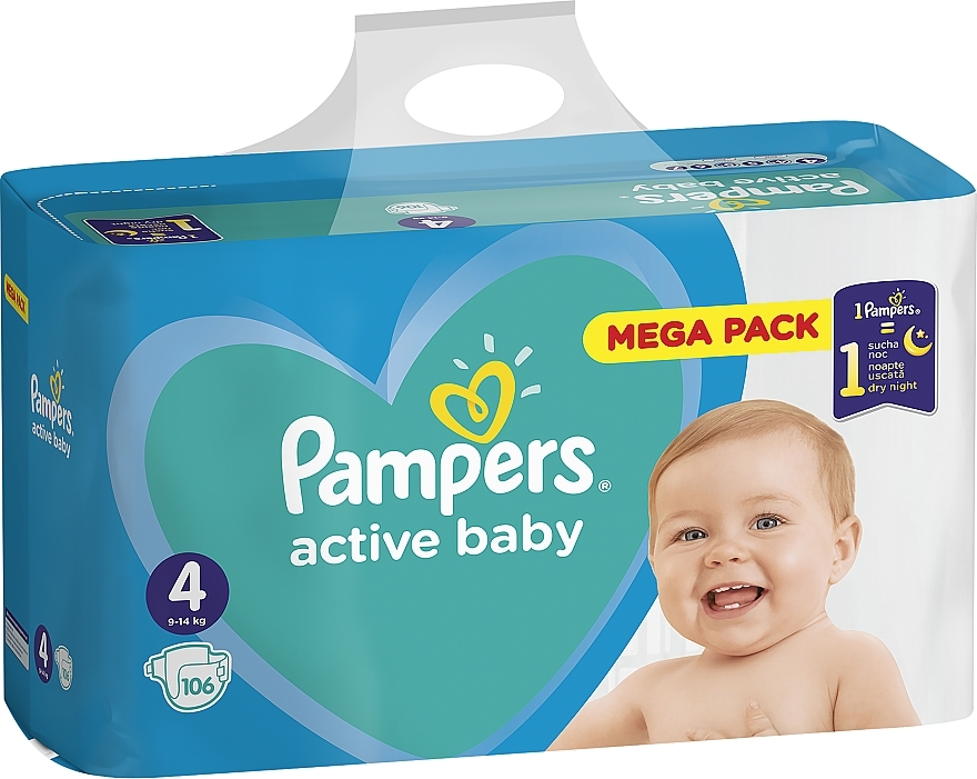 pampers 4 106 sztuk