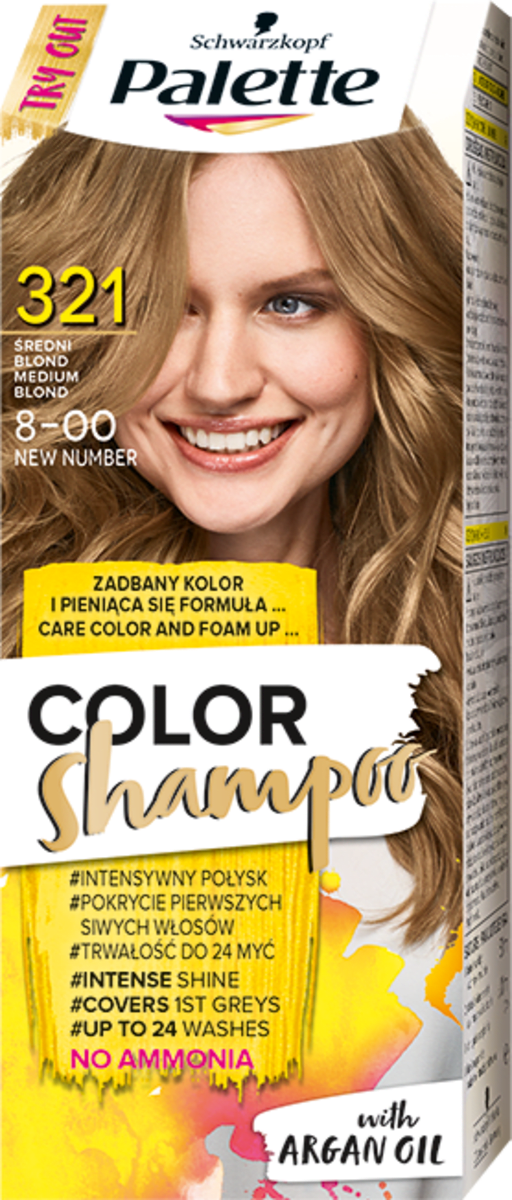 palette color shampoo szampon koloryzujący 308 złoty blond