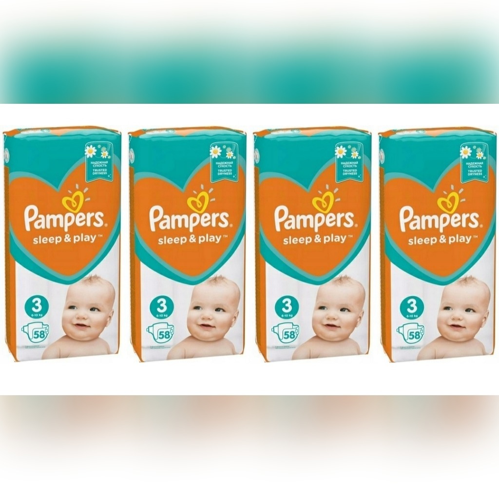 pampers 232 szt sleep play