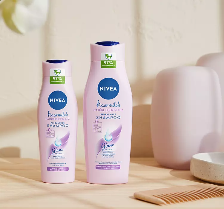 nivea hairmilk szampon różowy