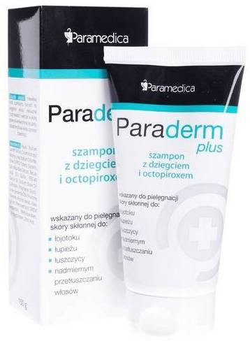 paraderm plus szampon z dziegciem i octopiroxem 150g