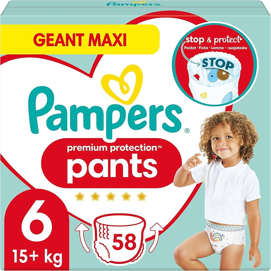 pampers w spodniach