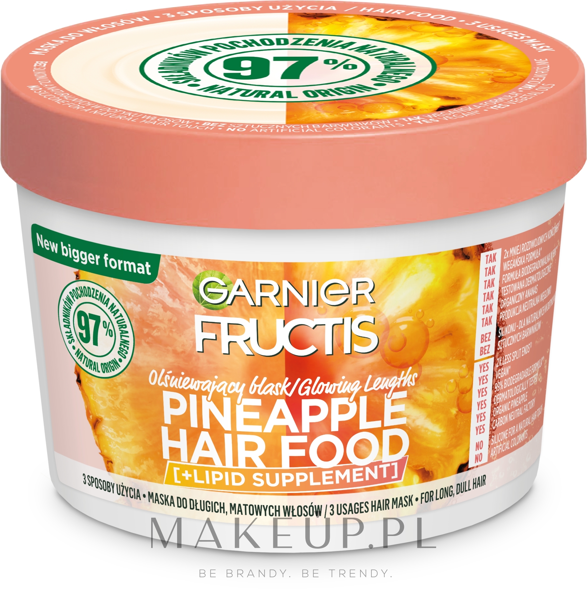 odżywka do włosów garnier fructis hair food