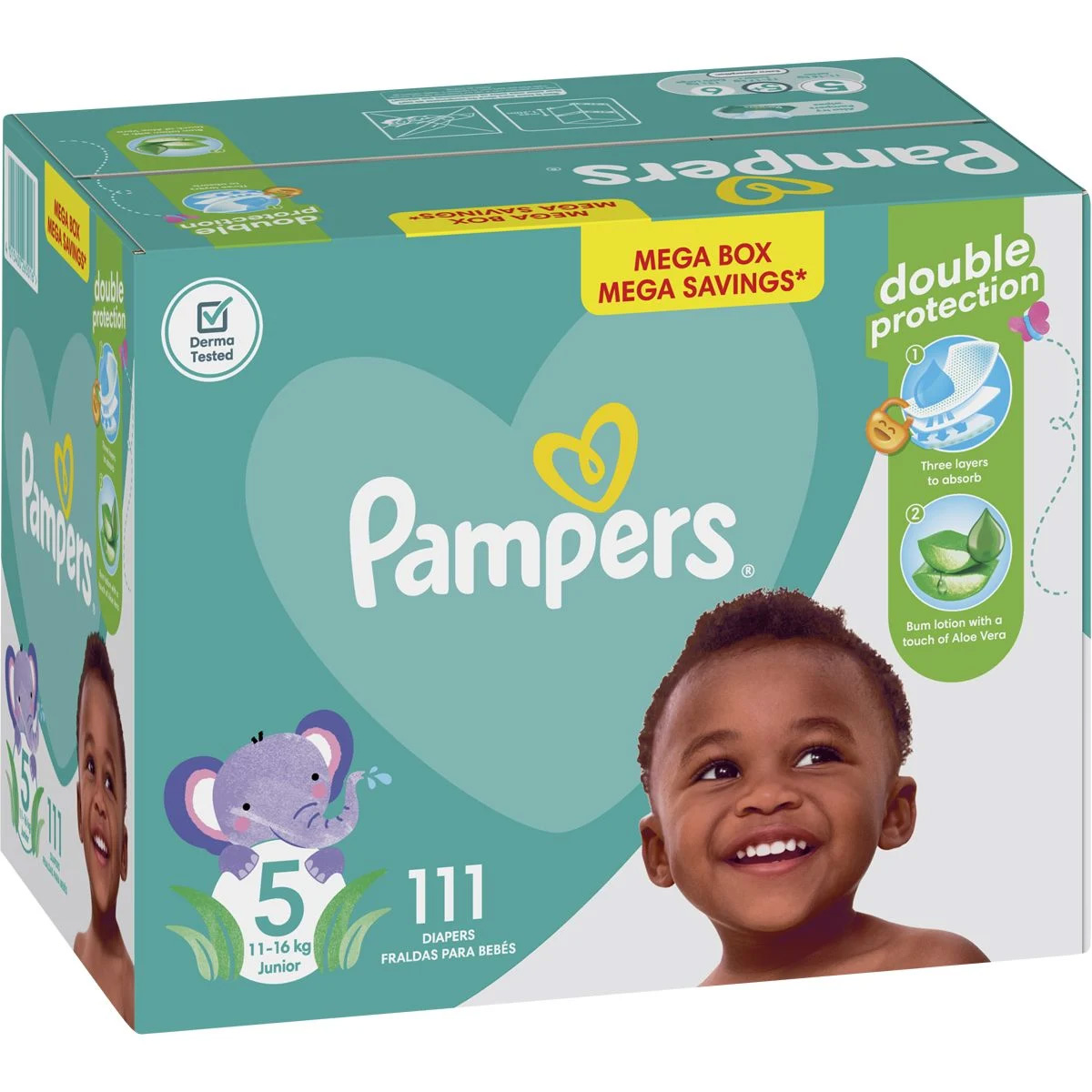 mega pack pampers size 5