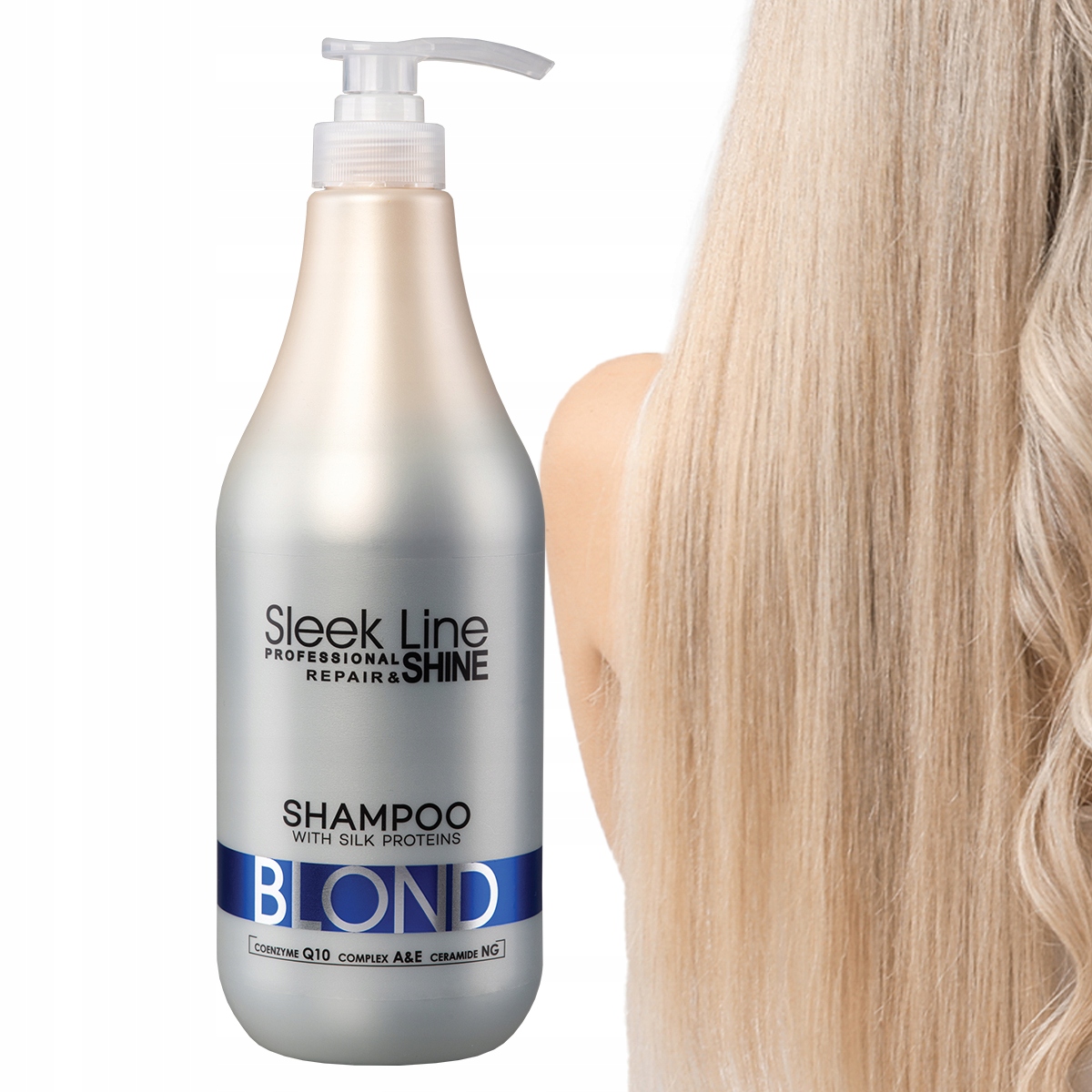 stapiz sleek line blond szampon do włosów z jedwabiem 1000ml