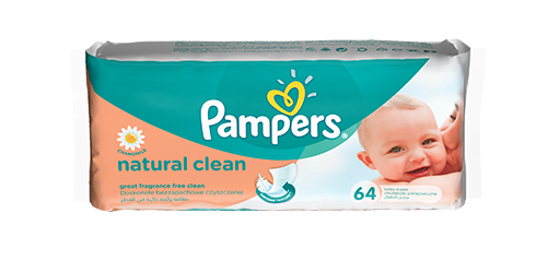 husteczki pampers natural clean