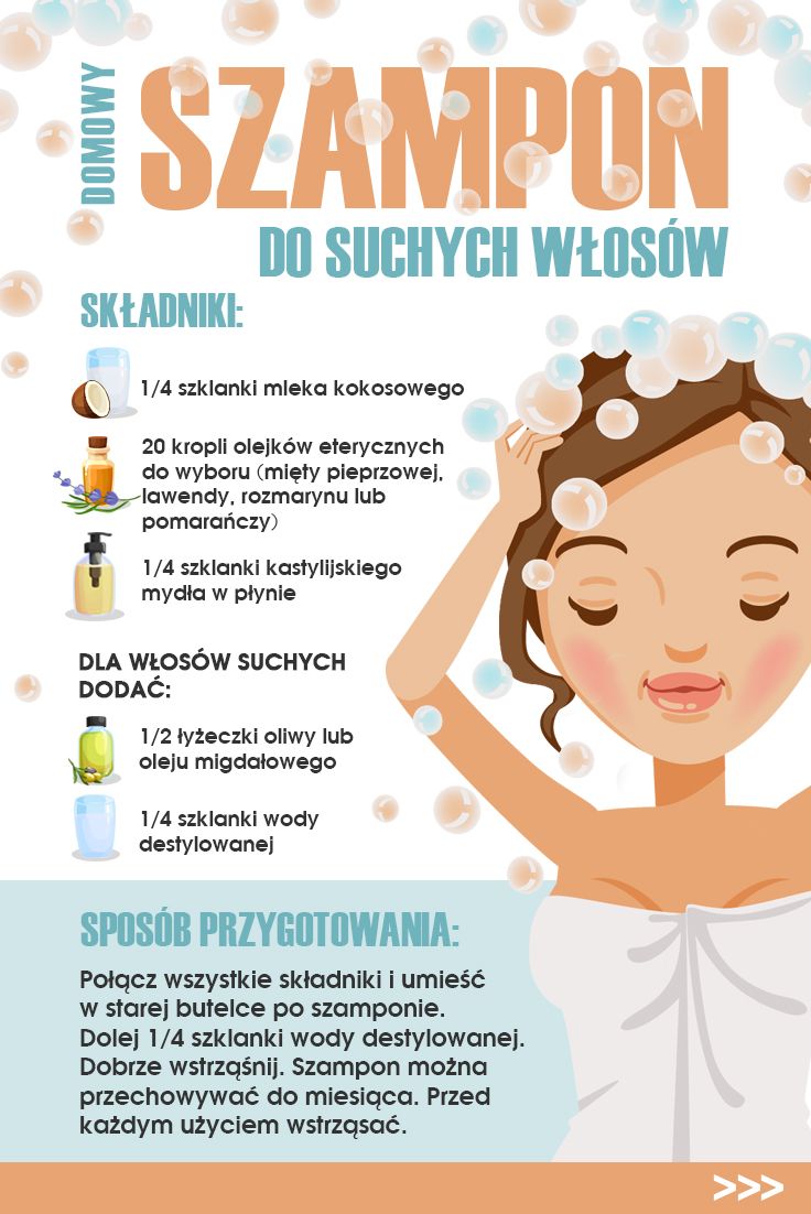 domowy szampon do suchych włosów