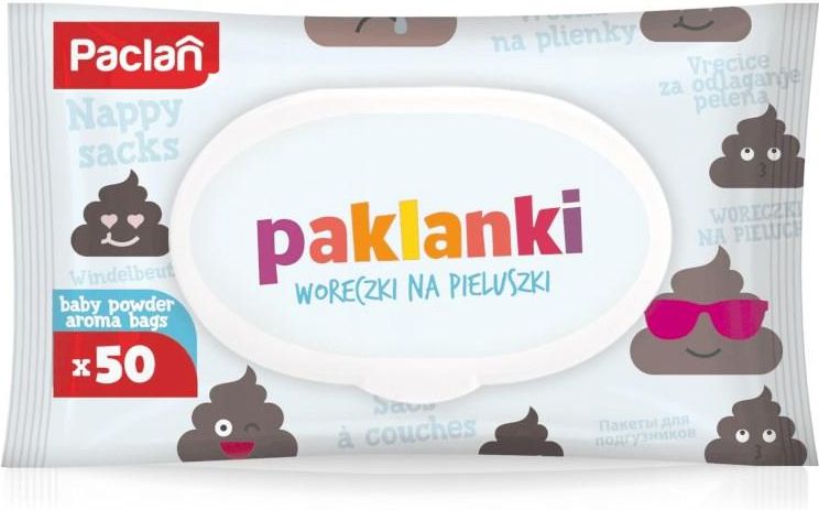 paklanki woreczki na zużyte pieluchy 50szt